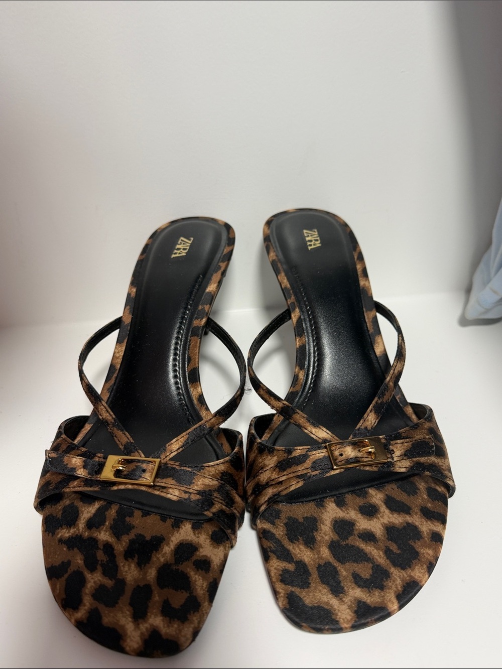 Leapord zara heels size 39